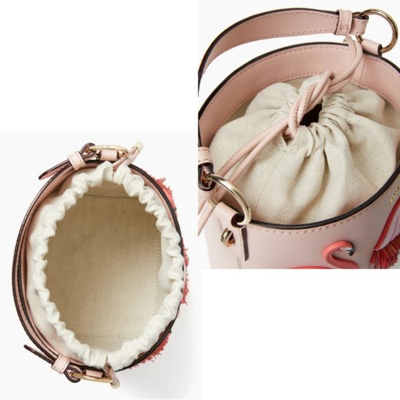 Kate Spade Pippa Flamingo by the Pool Bucket Bag - Picture 4 of 10
